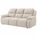 3-Sitzer-Sofa 210 x 95 x 100 cm Textil Beige gepolstert für modernes Wohnzimmer