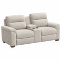 2-Sitzer Sofa 165 x 95 x 102 cm Stoff Beige mit Getränkehaltern